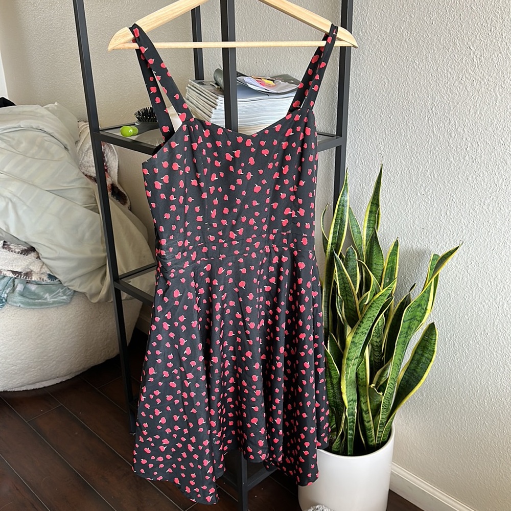 Red and Black Dress